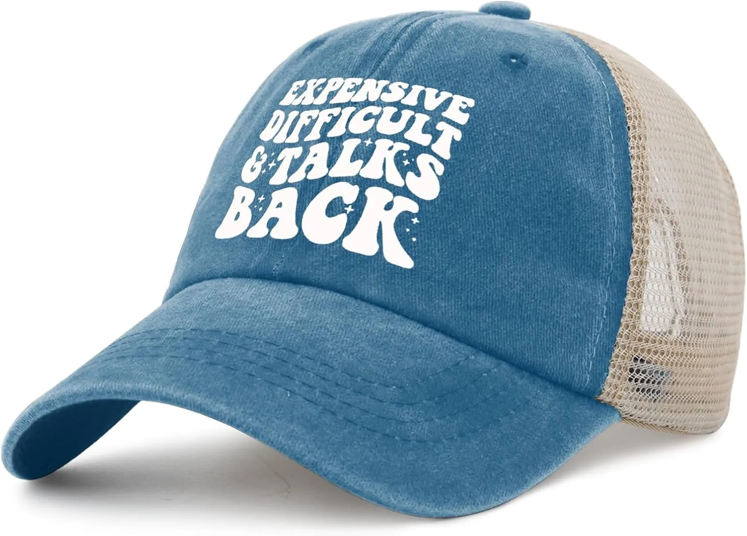 Hat for Womens Fashion Denim Hat Mens AllBlack Ball Cap Fashionable Unique Gifts for Nanny