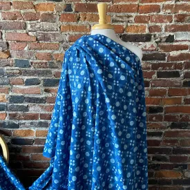 Indigo Block Print - Tiled Circles