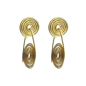 Infinity Swirl Dangle Earrings