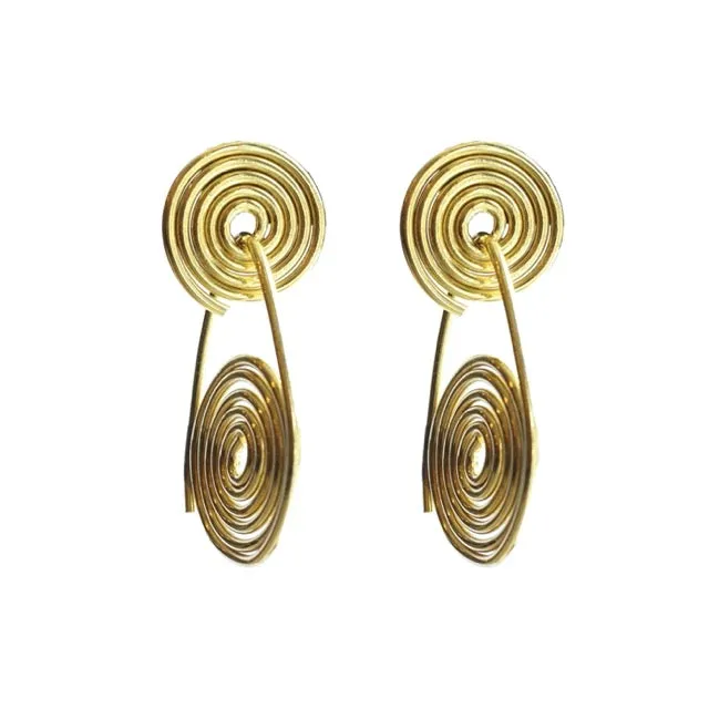 Infinity Swirl Dangle Earrings
