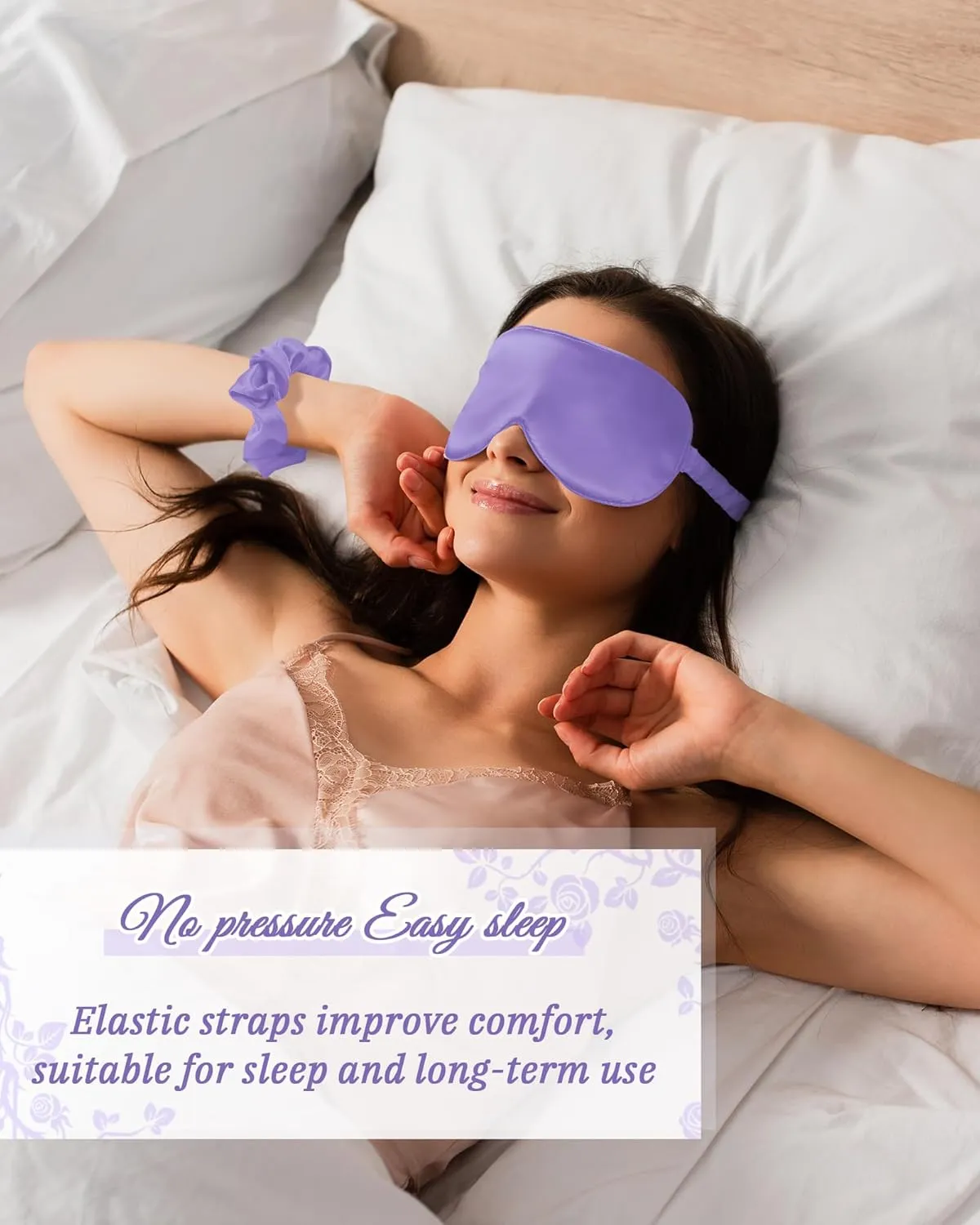 Jecery 7 Pcs Bridesmaid Robe Sets Bride Silk Satin Bridal Party with Sleeping Eye Mask and Elastic Headband