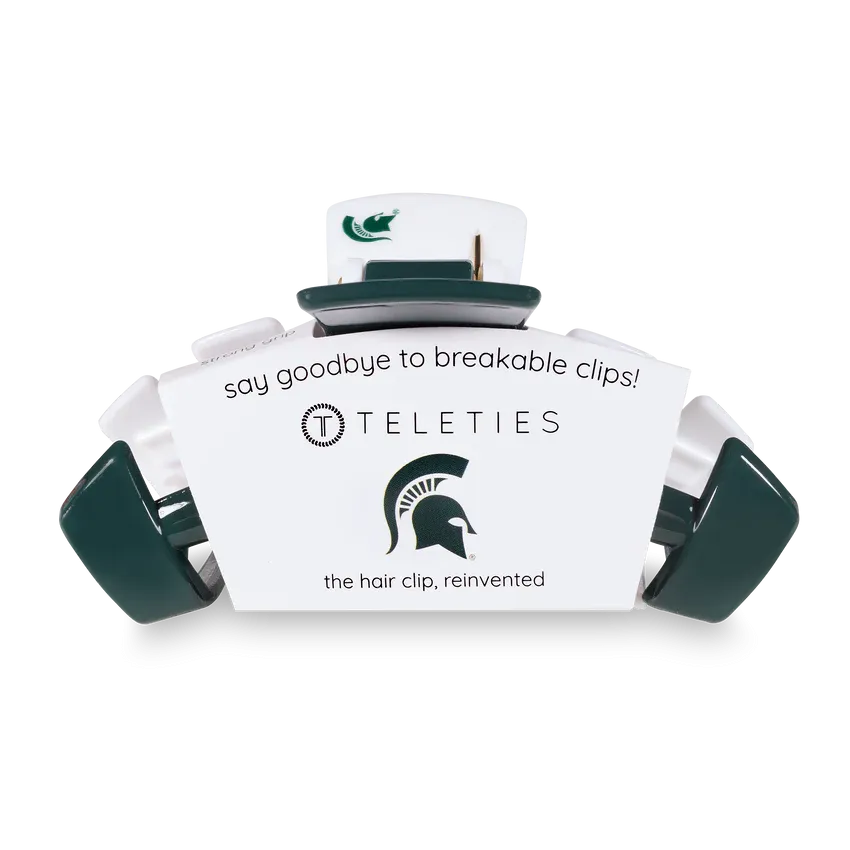 Large Teleties Claw Clip - Michigan State University