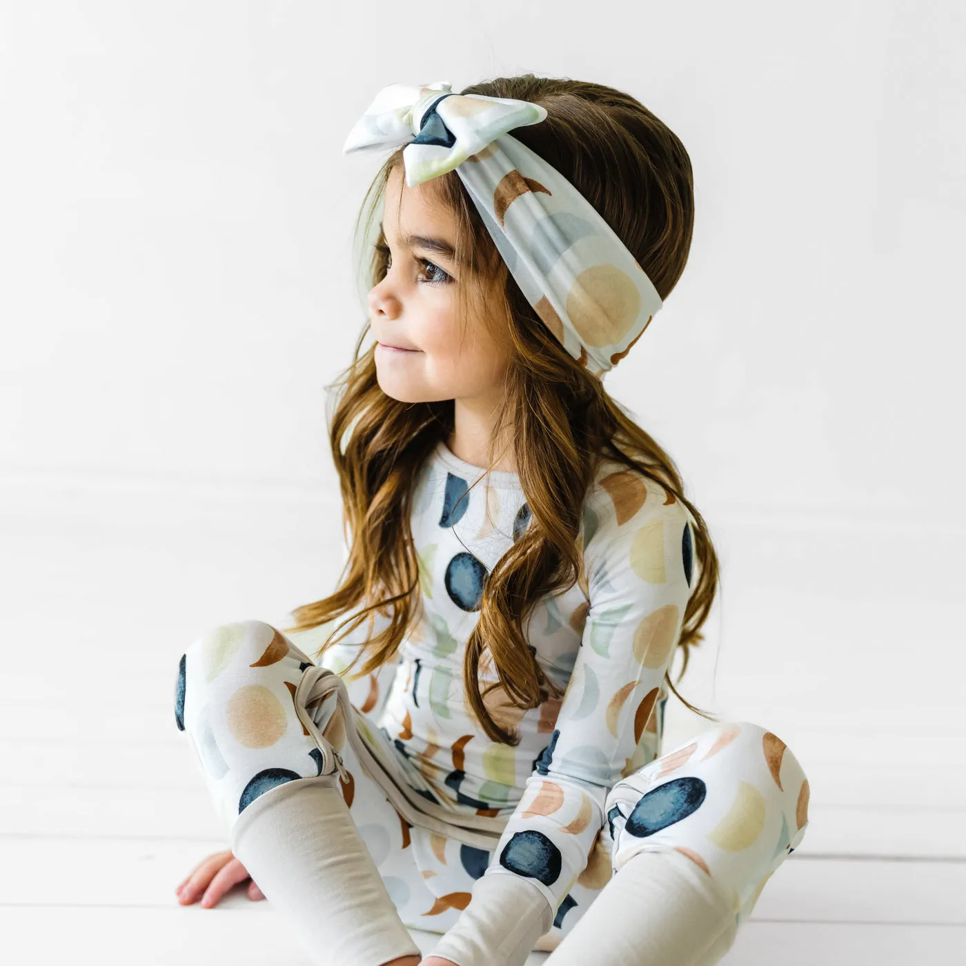 Luna Neutral Luxe Bow Headband