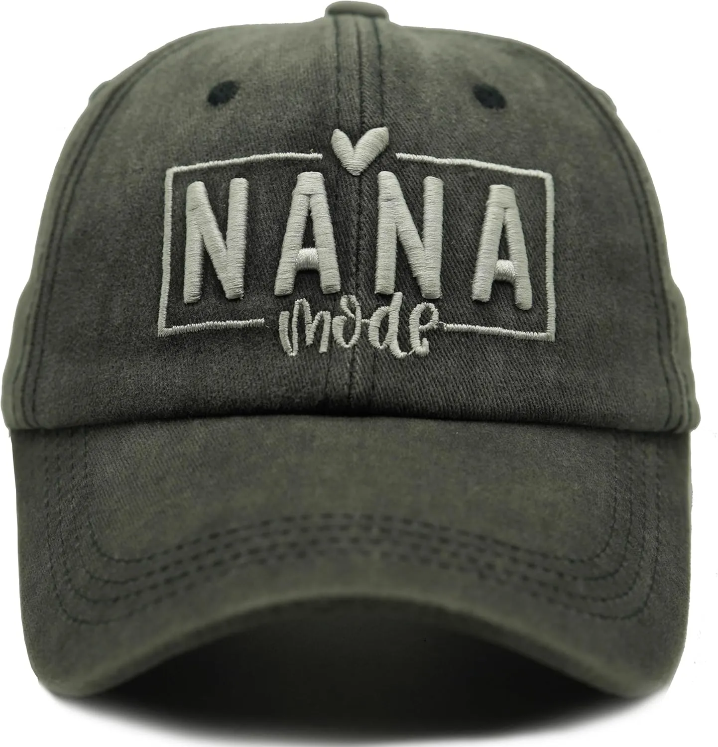 Nana Mimi Gigi Hats for Women Embroidered Washed Adjustable Baseball Cap for Mom Grandma