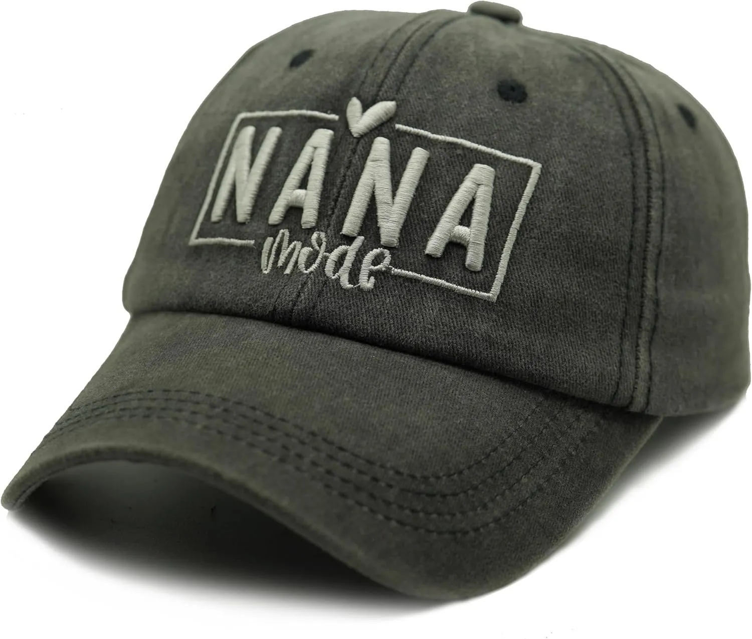 Nana Mimi Gigi Hats for Women Embroidered Washed Adjustable Baseball Cap for Mom Grandma