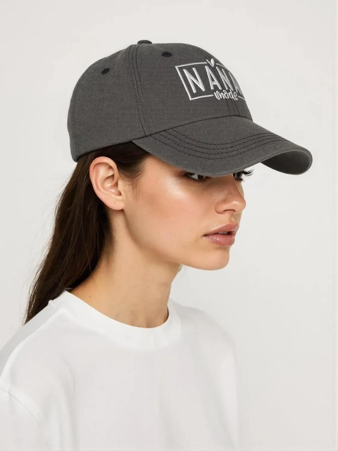 Nana Mimi Gigi Hats for Women Embroidered Washed Adjustable Baseball Cap for Mom Grandma