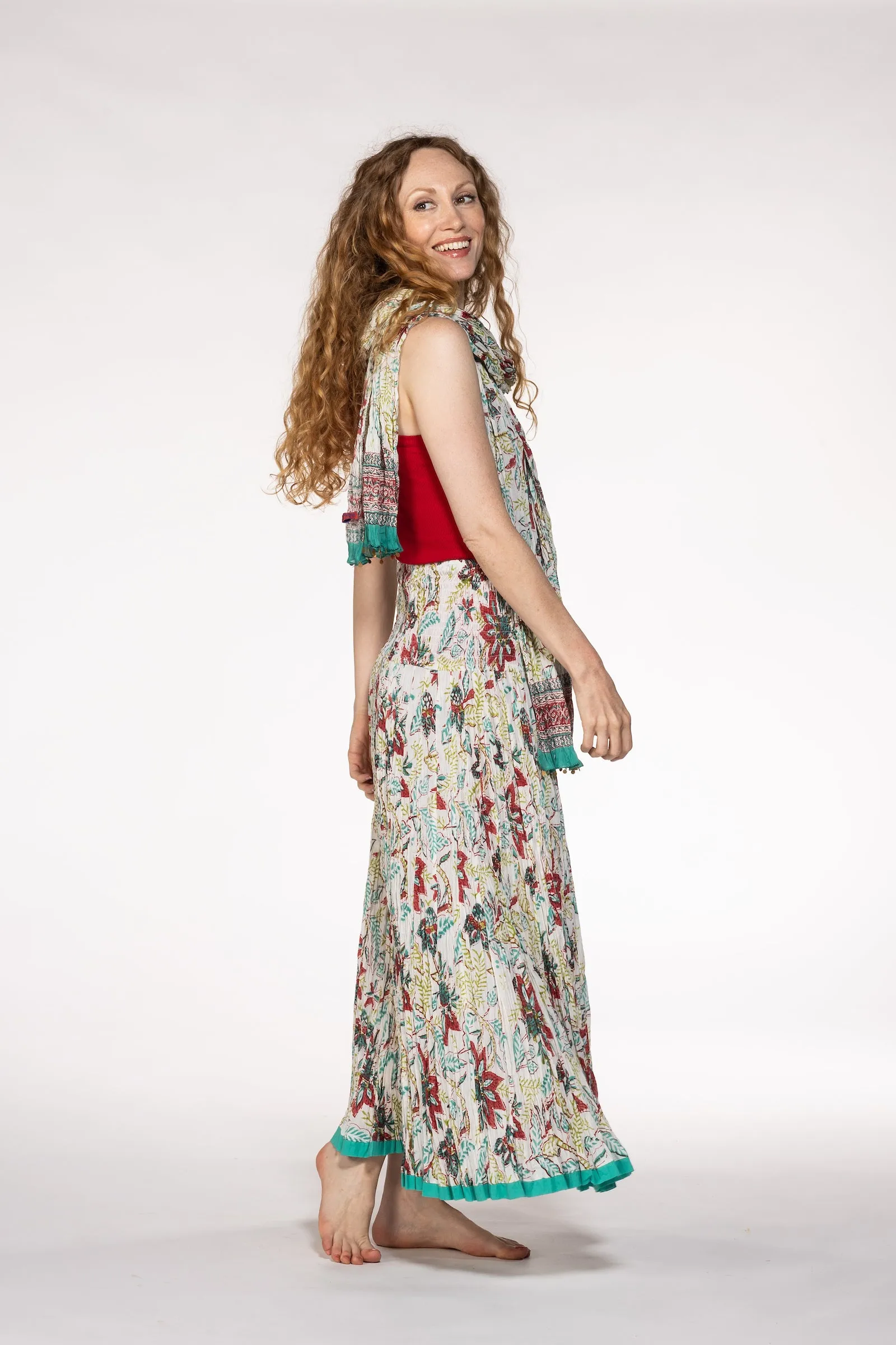 New Hand Block Printed Pure Cotton Scarves SS24