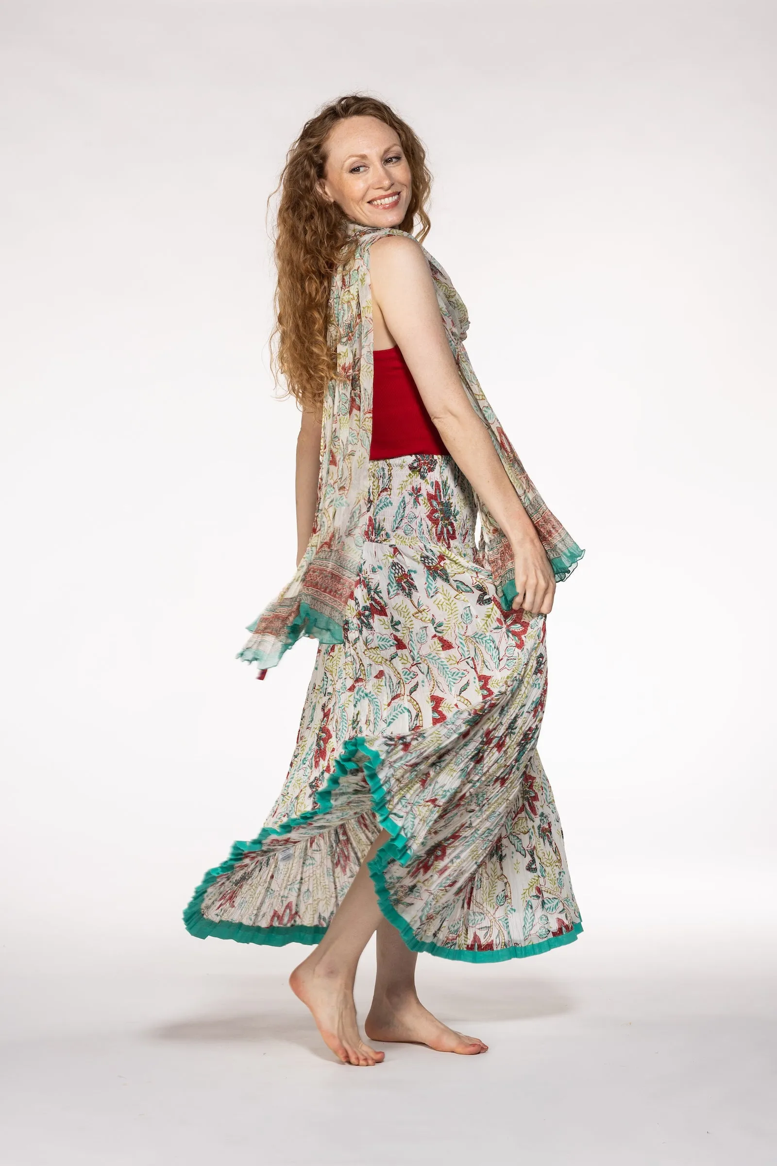New Hand Block Printed Pure Cotton Scarves SS24