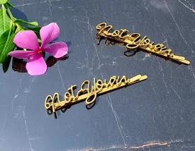 Not Your Golden Hair Clips