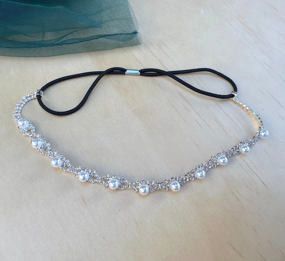 Nova Girls Pearl & Diamnate Headband