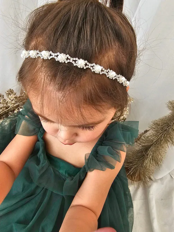 Nova Girls Pearl & Diamnate Headband