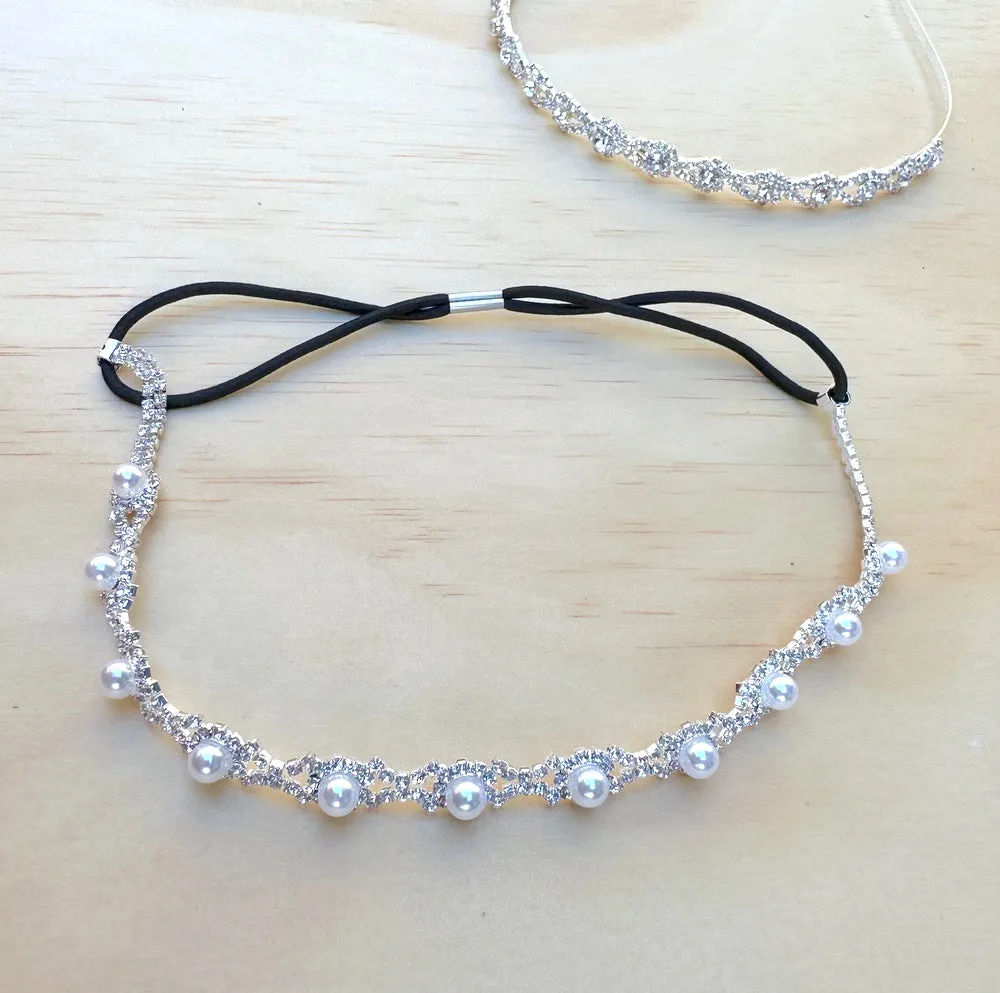 Nova Girls Pearl & Diamnate Headband