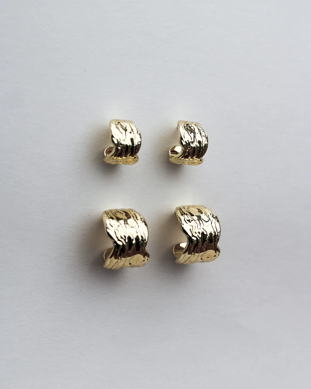 Oyster Shell Hoops