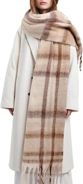 Passionbility Women's Winter Scarfs, Mohair Vintage Scarf for Women and Men, Large Chunky Scarf Cashmere Feel Blanket Wrap
