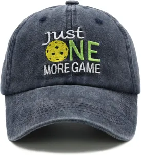 Pickleball Hat,Adjustable Embroidered Washed Baseball Cap for Men Women