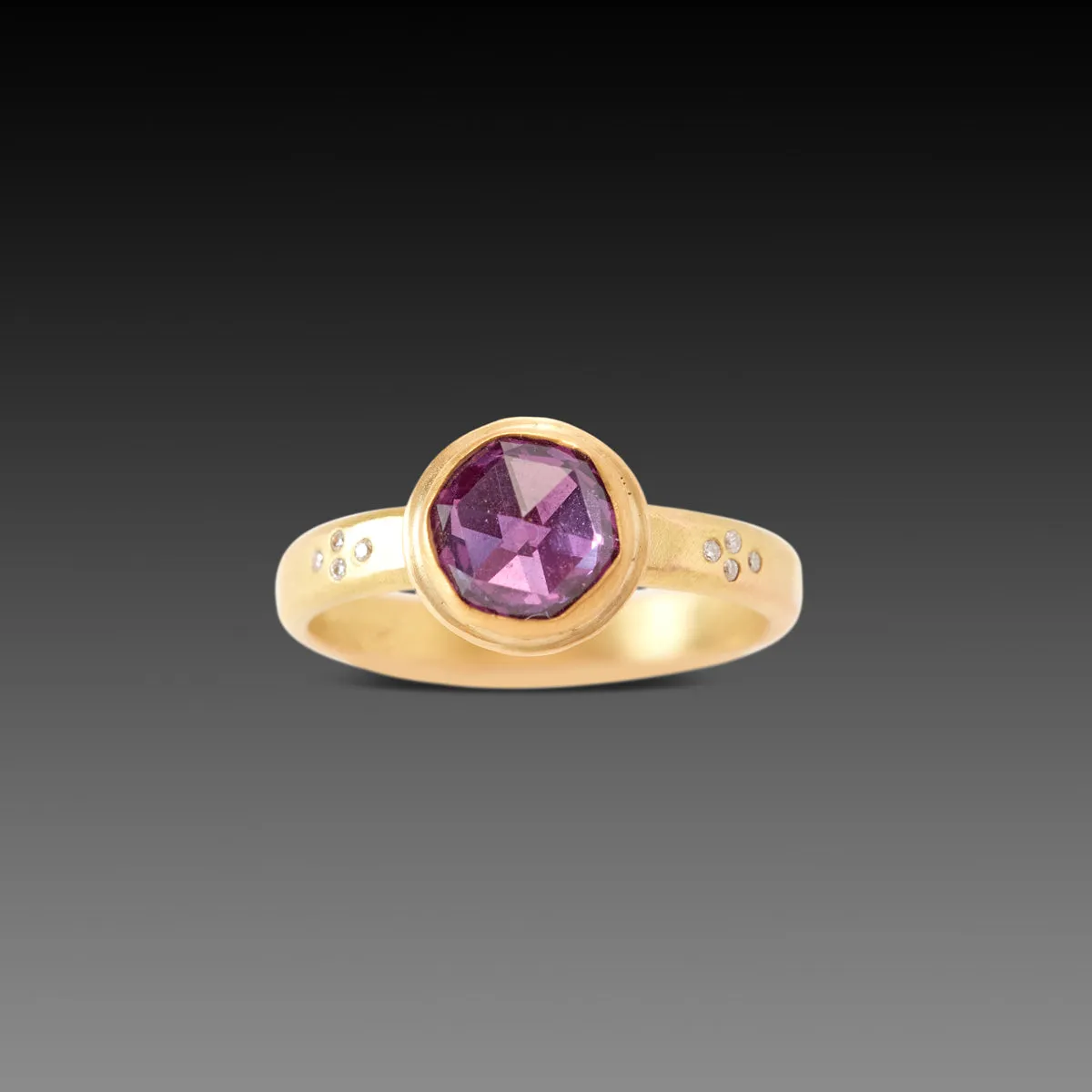Pink Purple Sapphire Ring