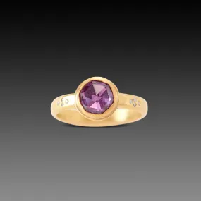Pink Purple Sapphire Ring