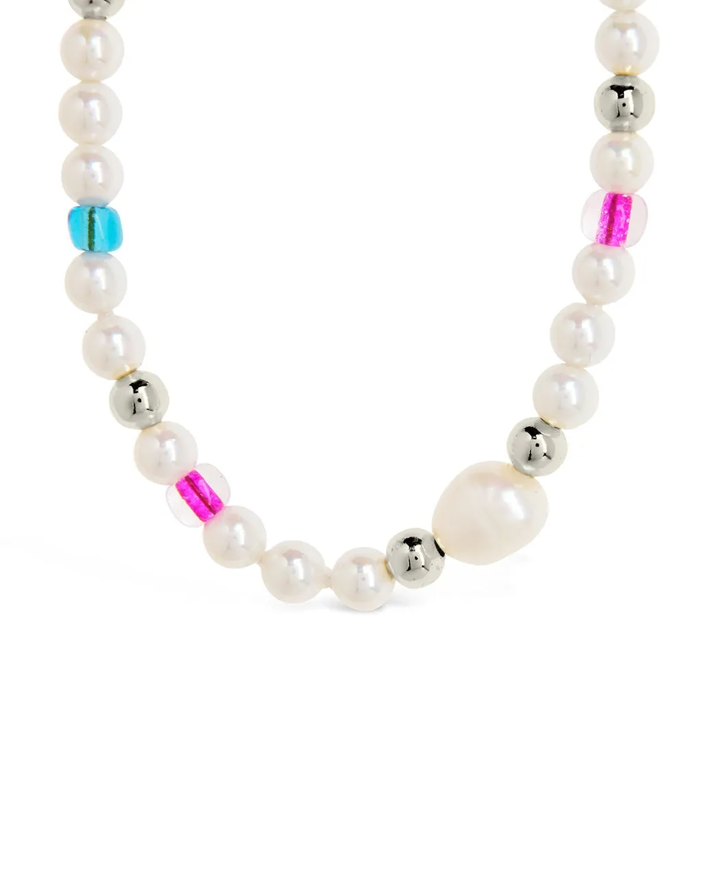 Polly Pearl Beaded Choker Necklace