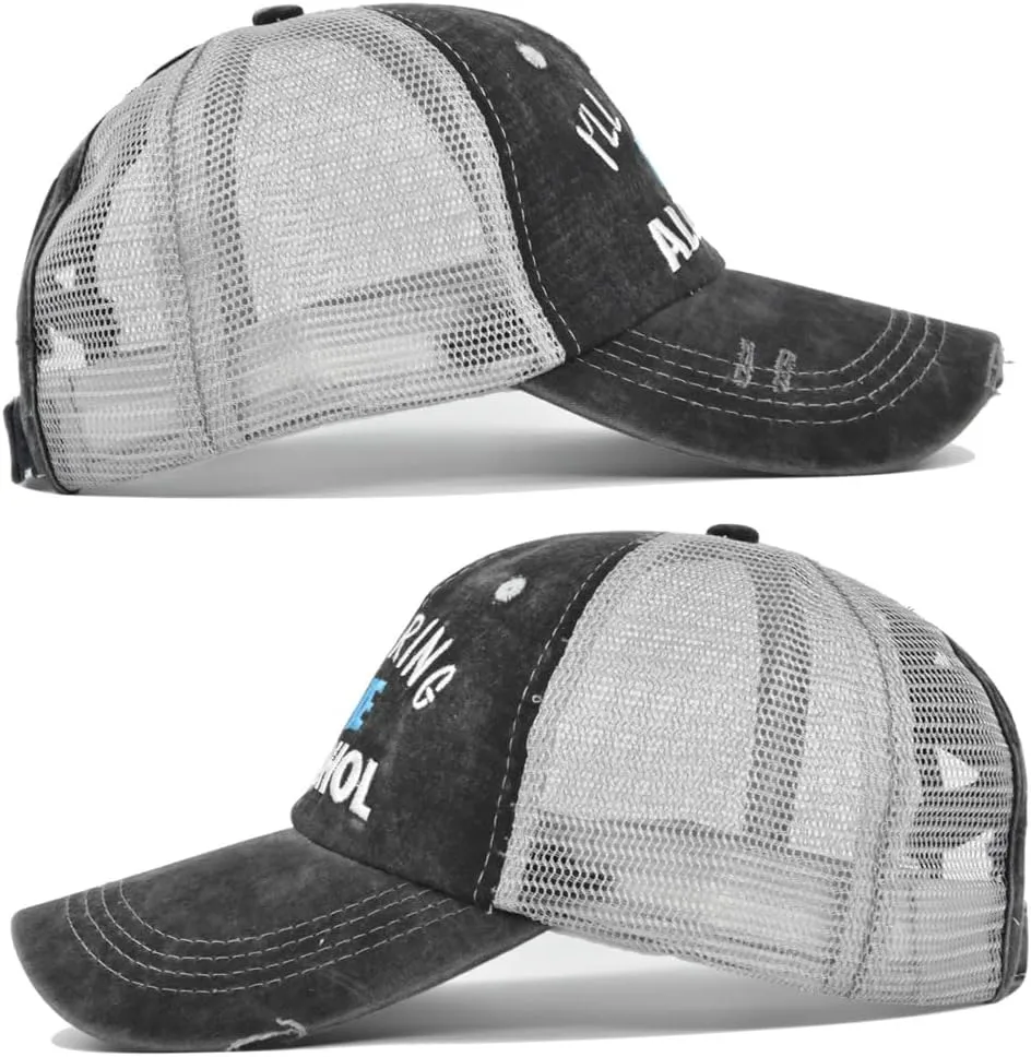 Ponytail Hat Women Mesh High Baseball Cap Distressed Messy Bun Trucker Hat Pony Cap Hot hat