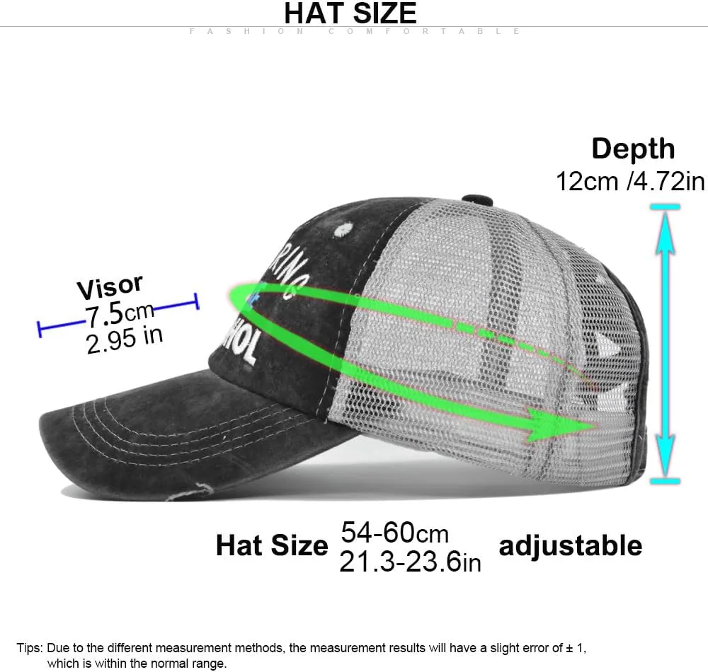 Ponytail Hat Women Mesh High Baseball Cap Distressed Messy Bun Trucker Hat Pony Cap Hot hat