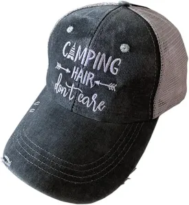 Ponytail Hat Women Mesh High Baseball Cap Distressed Messy Bun Trucker Hat Pony Cap Hot hat