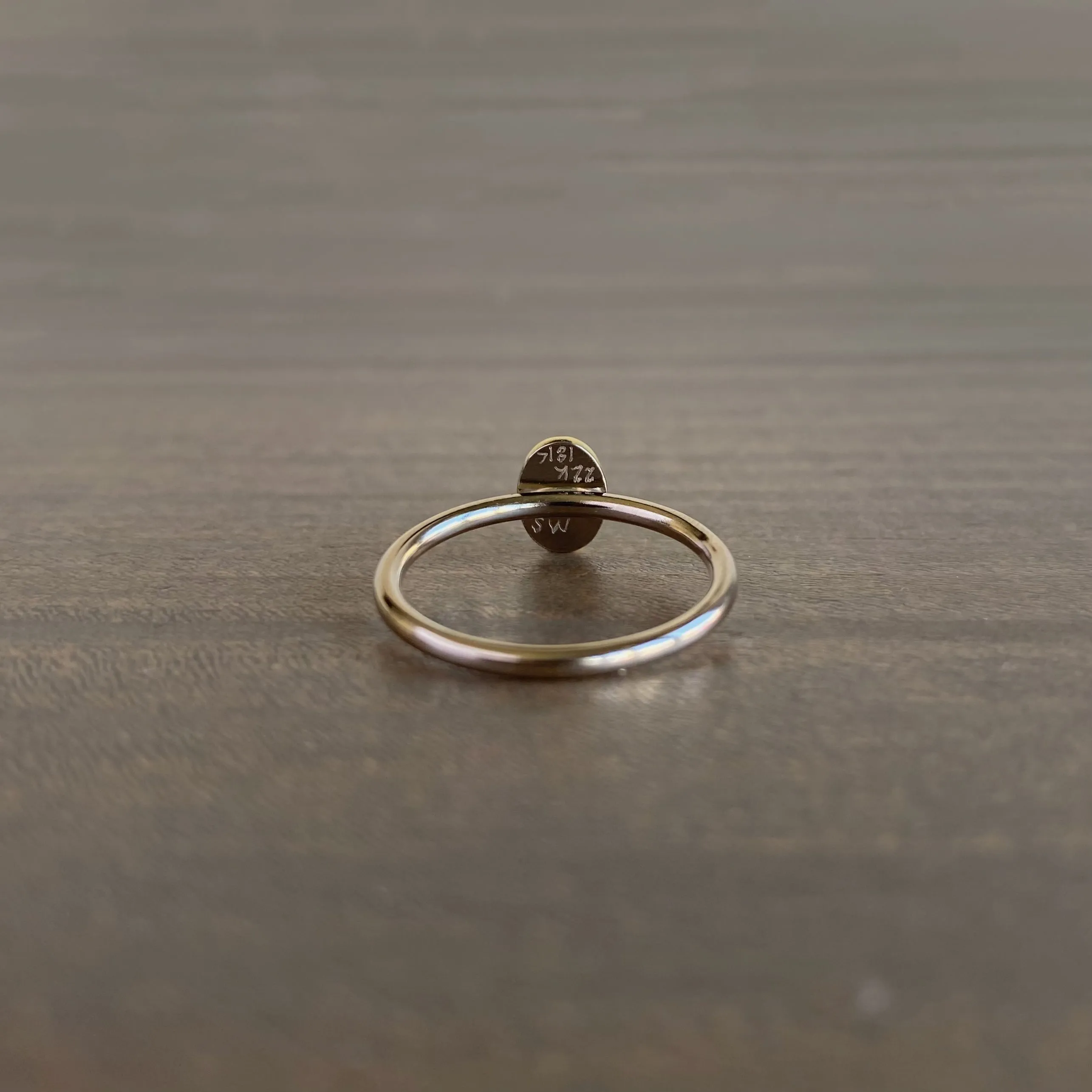 Purple Sapphire Rose Cut Ring