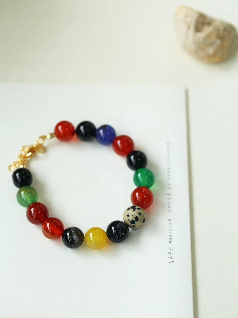 Romantic Universe Dopamine Color Beaded Bracelet