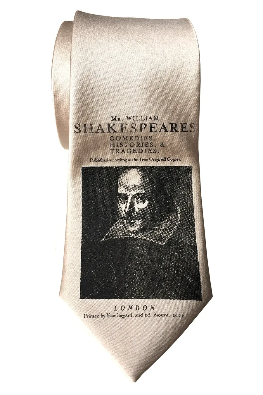 Shakespeare Necktie, Folio Print Tie