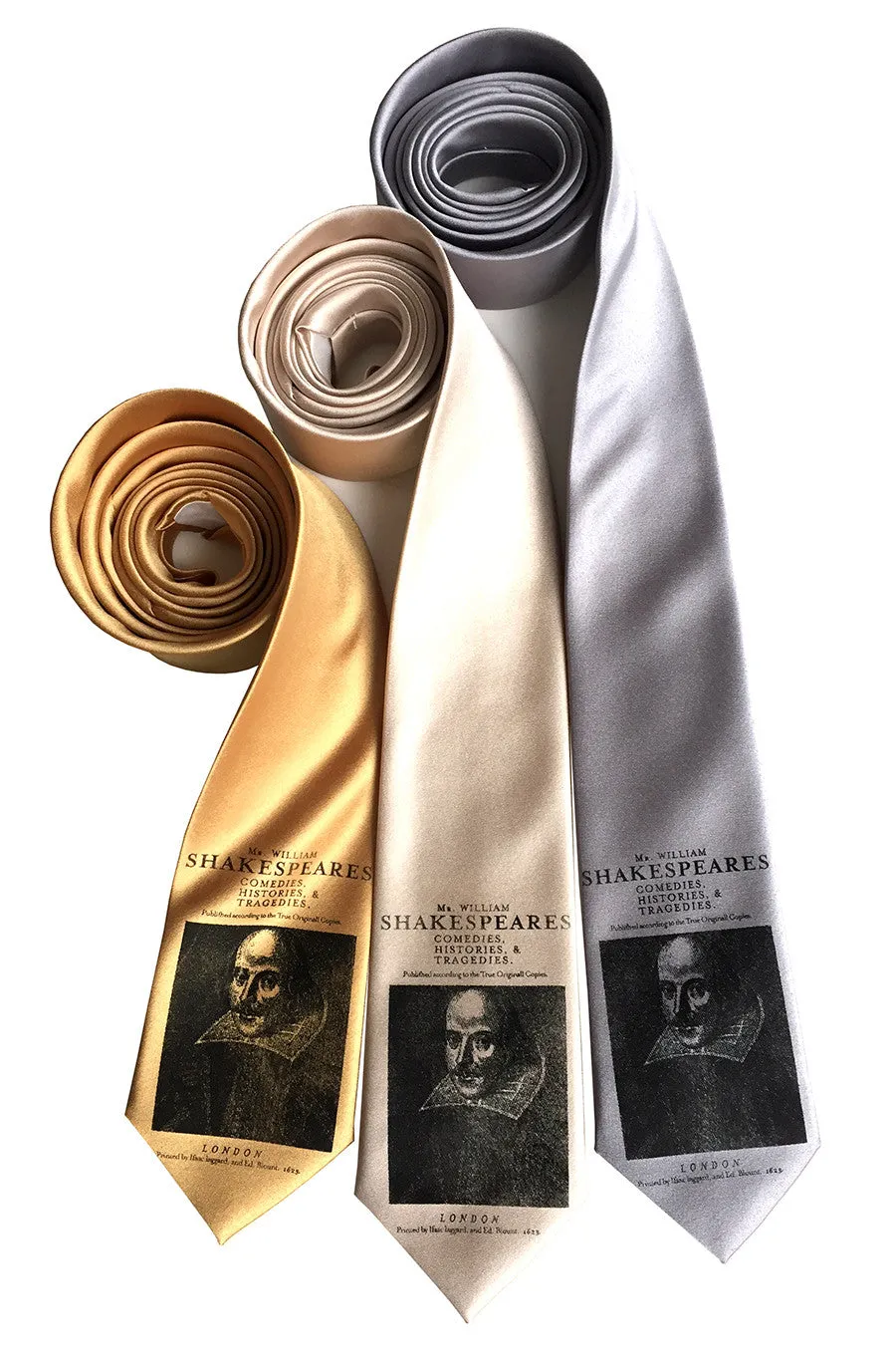 Shakespeare Necktie, Folio Print Tie