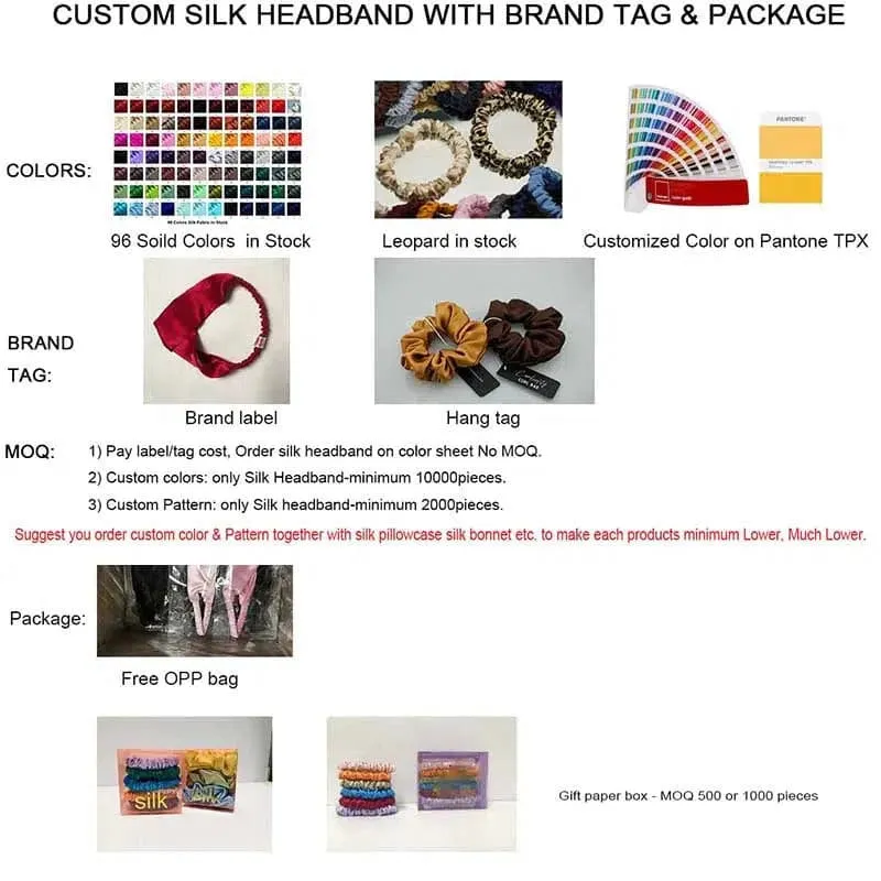 Silk Headband - Classic - custom and wholesale