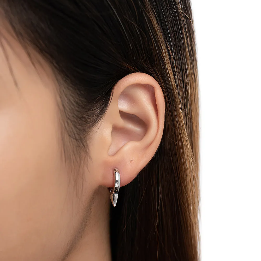Single Thorn Huggie Earrings