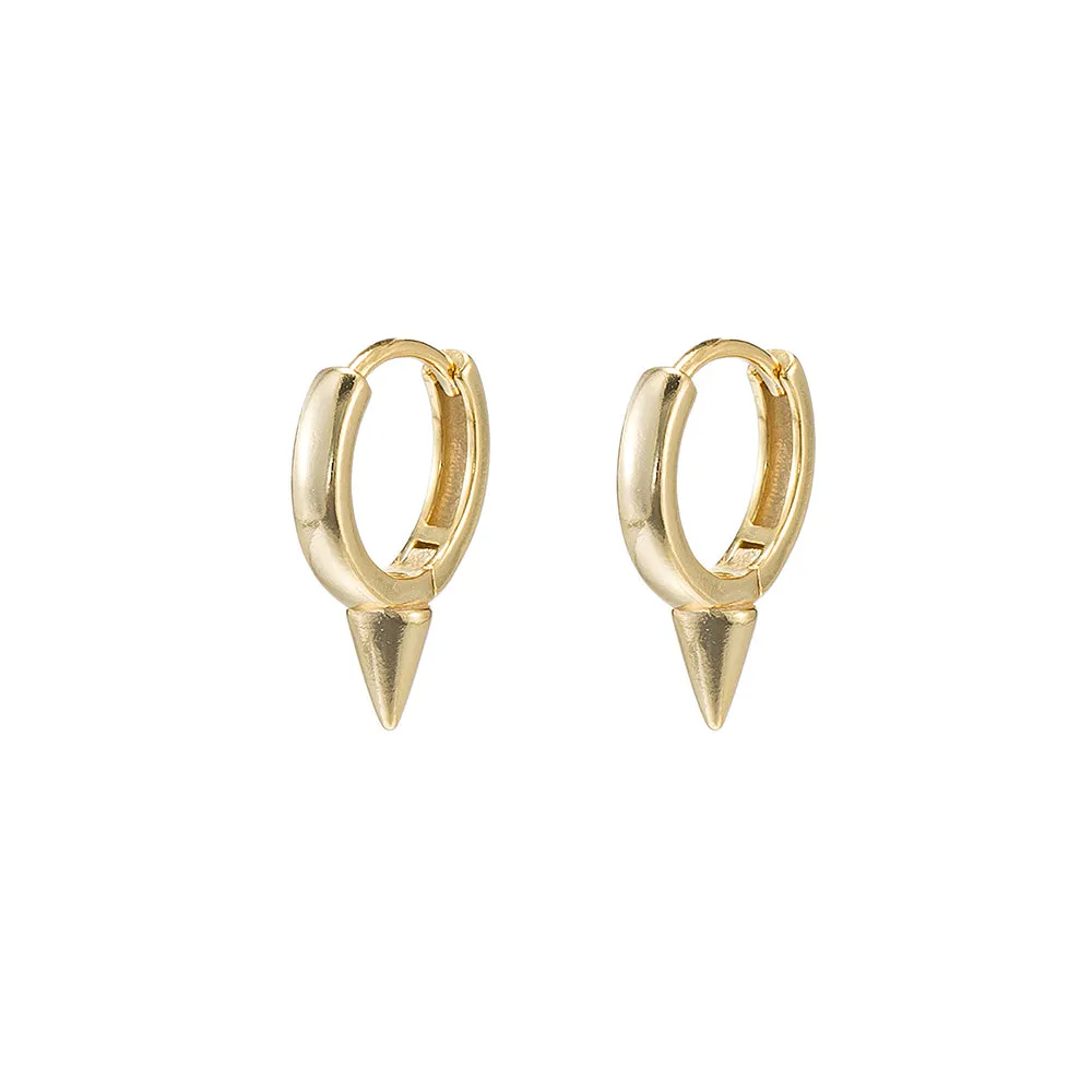 Single Thorn Huggie Earrings