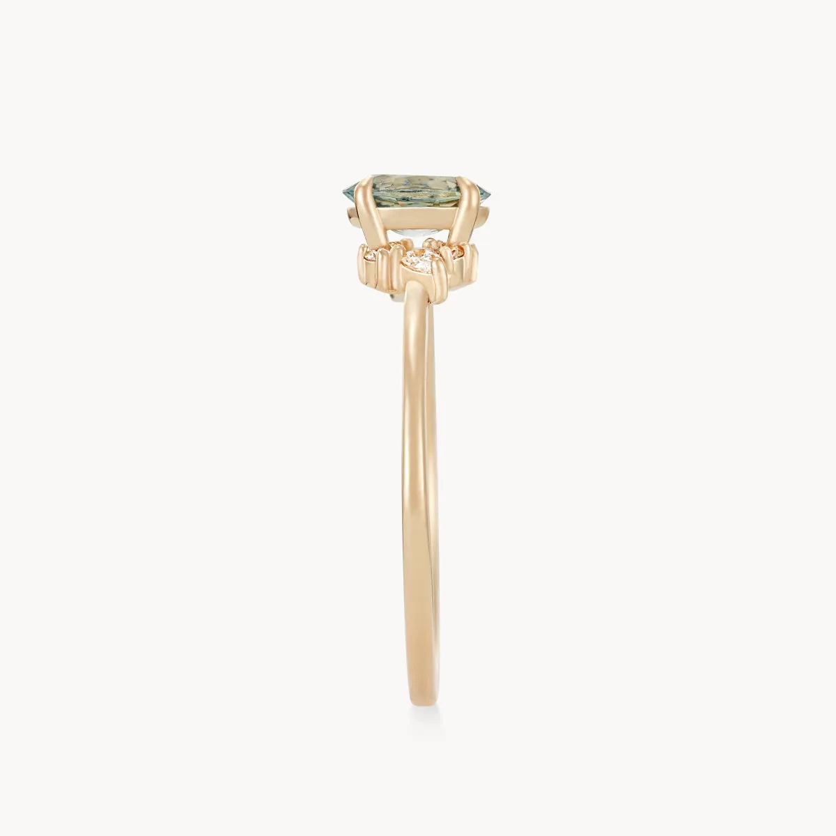 starry devotion one-of-a-kind - 14k yellow gold ring, blue sapphire