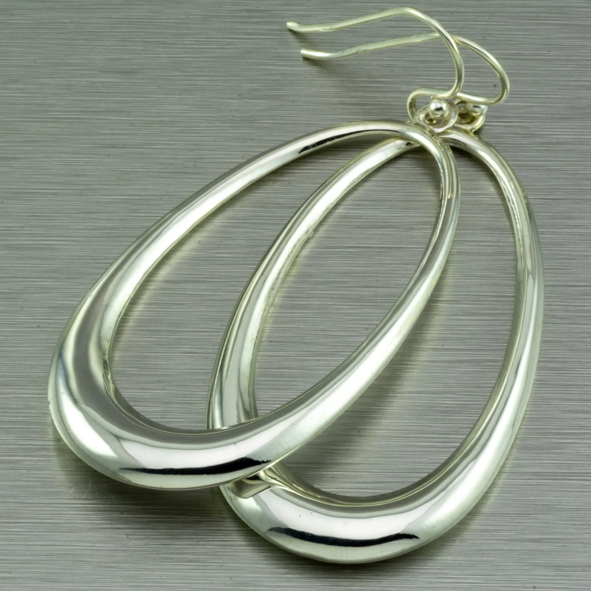 Sterling Silver Loopy Hoop Earrings.