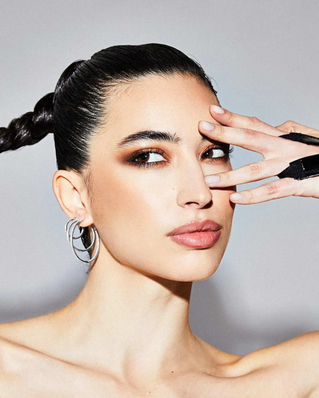The Go-To Glam hoops S - sterling silver