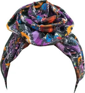 TouchUps Hair Bun Cap Hair Protection Head Wrap Hairbun Cap Wrap African Turban Pattern Headwrap Headscarfs