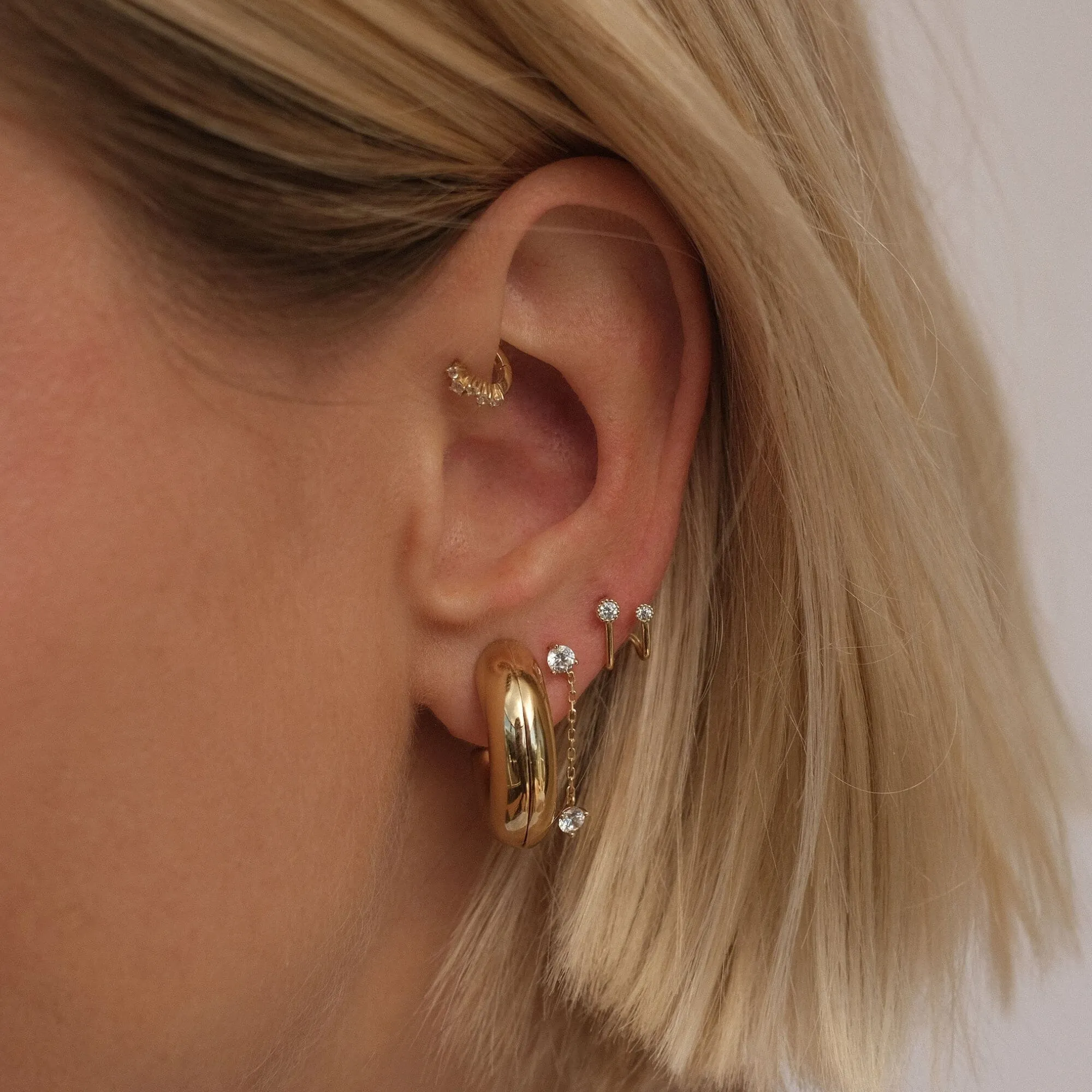 Vini bagel hoop earrings 🍩 🥯