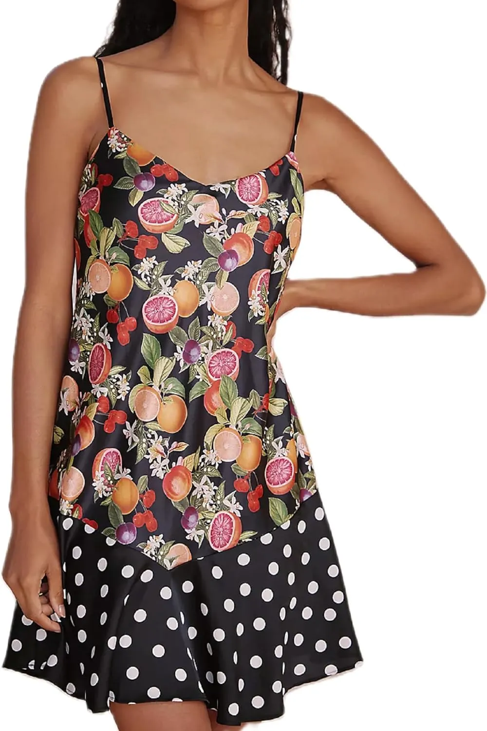 Women Boho Graffiti Mini Cami Dress Cute Graphic Spaghetti Strap Flowy Short Dress Summer Holiday Beach Sundress