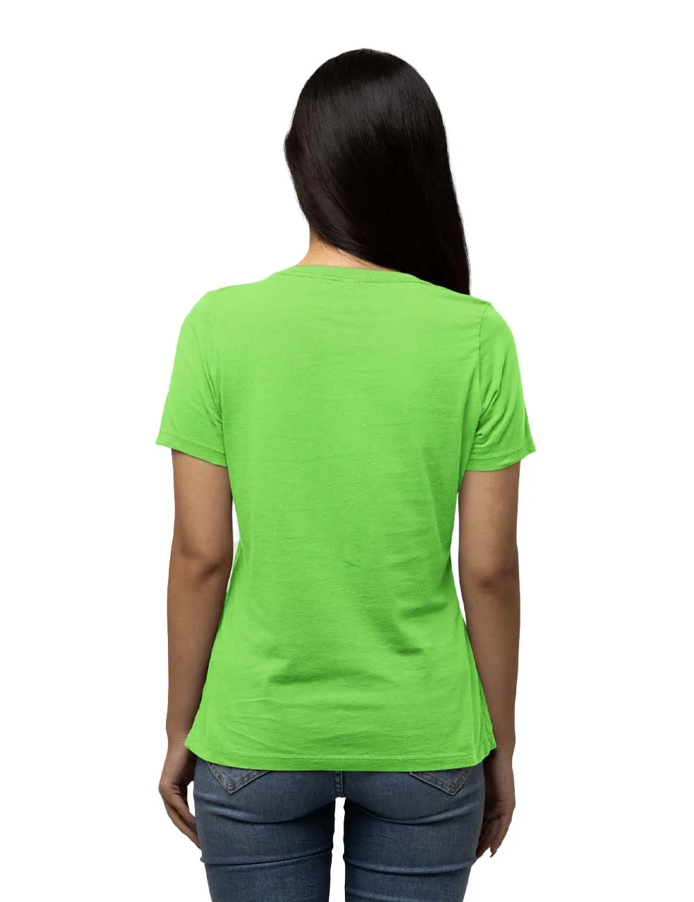 WOMENS BTS -3 PRINTED TSHIRT - LIGHT GREEN