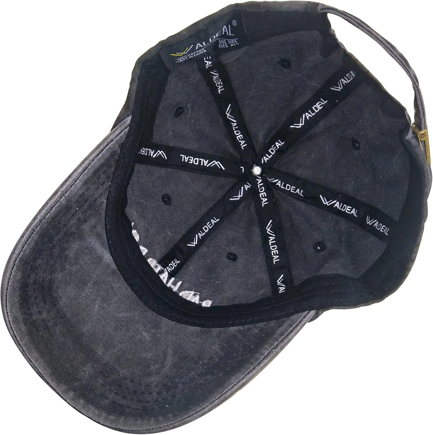 Women's Kayak Hair Don't Care Hat, Denim Washed Adjustable Baseball Cap