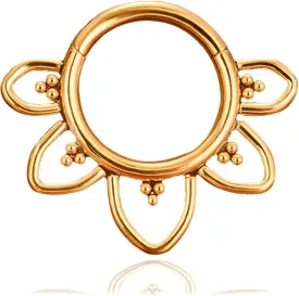 ZMANYIJEW 16G Minimalist Lines Septum Rings Stacked Gold Septum Ring Septums Clicker Nose Ring Piercing for Women Men